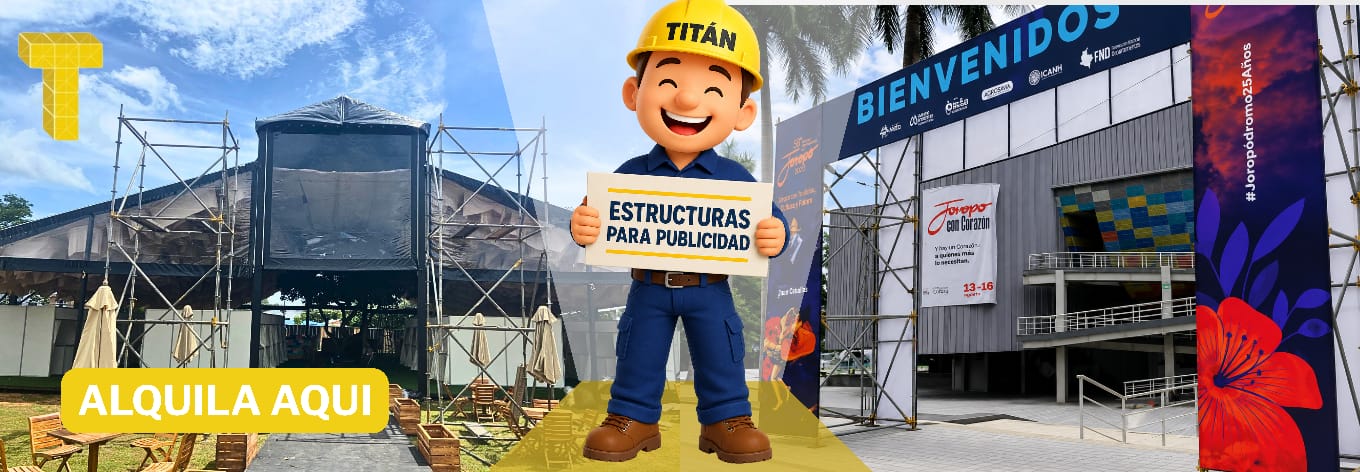 andamio certificado para publicidad